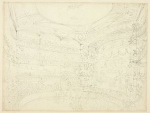 Studie voor Royal Circus, uit Microcosm of London