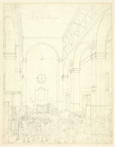 Studie voor Beurs, uit Microcosm of London door Augustus Charles Pugin