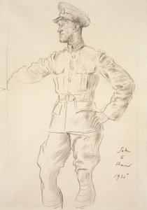 Portret van Vliegtuigman T.E. Shaw Lawrence of Arabia, 1935