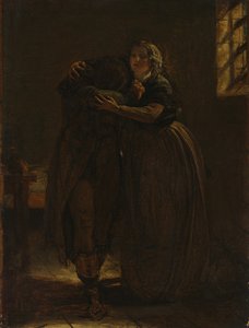 Studie voor "Kom Rust in deze Boezem mijn eigen Getroffen Geliefde" door Augustus Leopold Egg
