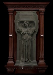 Amor Caritas, gemodelleerd 1898, gegoten na 1898 door Augustus Saint Gaudens