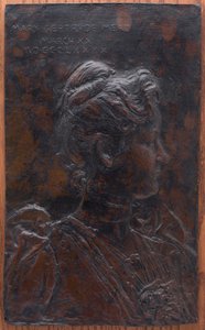 Mary Gertrude Mead (later Mary Gertrude Abbey, 1851) door Augustus Saint Gaudens