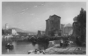 De Haven van Livorno, naar het schilderij in de Vernon Gallery (gravure)