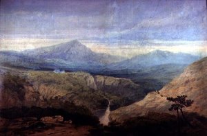 Mawddach River Valley: Cader Idris in de verte