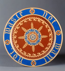 Broodplaat, vervaardigd door Minton and Company, ca. 1849 door Augustus Welby Northmore Pugin
