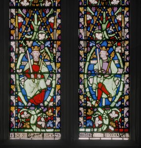 Oostelijk raam met Jesseboom (detail) door Augustus Welby Northmore Pugin