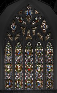 Mysteries van de Rozenkrans, Oostraam van de Kapel door Augustus Welby Northmore Pugin