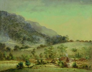 Boerderijen, ca. 1850 door Australasian School