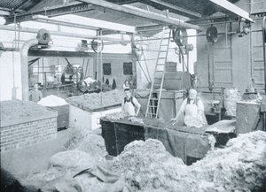 Interieur van een Hoedenfabriek, Victoria, ca.1900, uit 