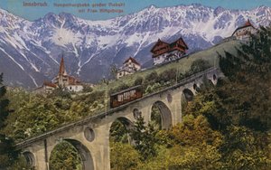 Innsbruck - kabelspoorweg en viaduct door Austrian Photographer