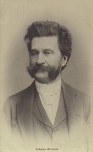 Portret van Johann Strauss II door Austrian Photographer