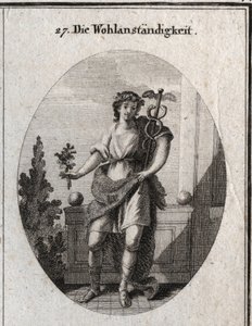 Allegorie van fatsoen door Austrian School