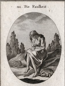 Allegorie van luiheid door Austrian School