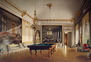 Biljartkamer in de Keizerlijke Appartementen, Schoenbrunn Paleis (UNESCO Werelderfgoedlijst) door Austrian School