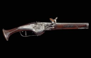 Carinthische (Ferlach) pistool met radslotmechanisme, ca. 1650 door Austrian School