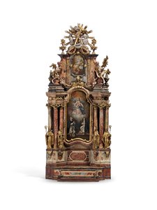 Model van het hoogaltaar van de Sint-Pietersabdij, Salzburg, c.1777 door Austrian School