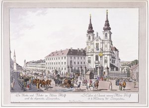 Parochiekerk en Klooster van Mariahilf in Leimggruben door Austrian School