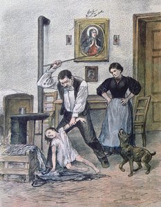 De wrede vader, 1897 door Austrian School