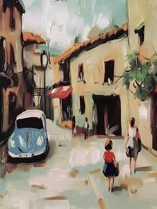 Charmant Europees straatbeeld