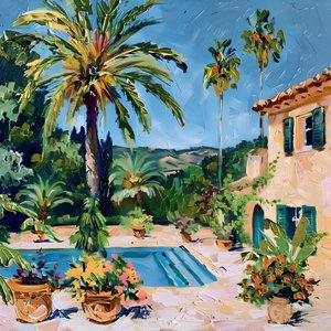 Villa aan het zwembad in mediterrane stijl