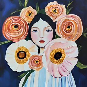 Rustig bloemenportret