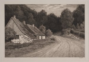 Boerenhuis bij het bos