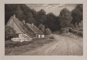 Boerenhuis bij het bos