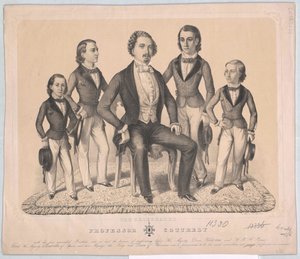 Groep De familie van kunstenaars Cottrely door Axel Jakob Salmson