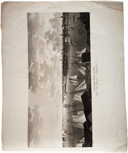 Haven van New York, van Brooklyn naar Long Island, uit een Atlas van de Verenigde Staten, 1824 door Axel Leonhard Klinckowström