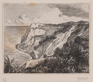 Møns Klint door Axel Theodor Kittendorff