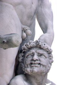 Detail van het Standbeeld van Hercules en Cacus door Baccio Bandinelli