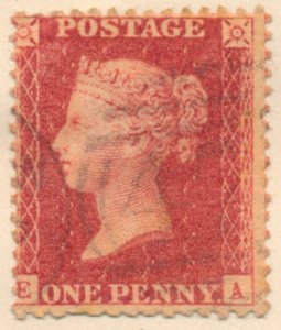 De Penny Red postzegel, 1841 door Bacon and Co Perkins