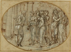 Odysseus en de dochters van Lycomedes