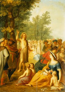 Sint Johannes de Doper Predikend in de Wildernis door Balthasar Beschey