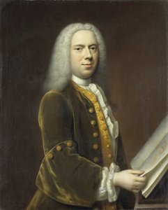 Portret van een man, waarschijnlijk Cornelis Troost (1696-1750) door Balthasar Denner