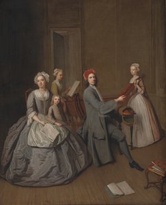 De Familie van de Kunstenaar die Samen Muziek Maakt
