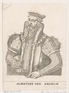 Portret van Albrecht V, hertog van Beieren door Balthasar Jenichen
