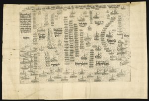 De slag bij Lepanto op 7 oktober 1571, 1571 door Balthasar Jenichen