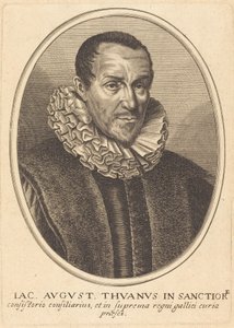Jacques-Auguste de Thou door Balthasar Moncornet