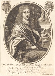 Lodewijk XIV, Koning van Frankrijk door Balthasar Moncornet