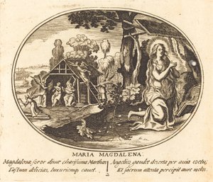 De boetedoening van Maria Magdalena door Balthasar Moncornet