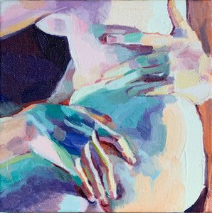 Hand 5 door Barbara Hoogeweegen