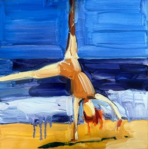 zonder titel, 06/03/2024 ( olieverf op gesso) door Barbara Hoogeweegen