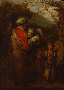 Abraham stuurt Hagar en Ismaël weg, 1658 door Barent Fabritius