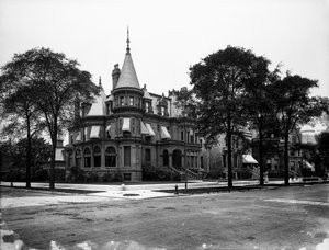 Charles P. Libby-residentie op 3358 South Michigan Avenue, Chicago, Illinois, VS, ca. 1905