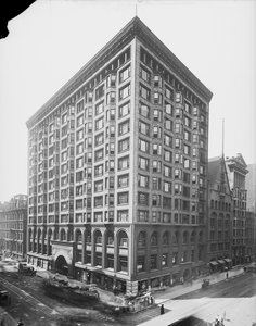 Chicago Stock Exchange, Chicago, Illinois, VS, ca.1907 (zwart-wit foto)