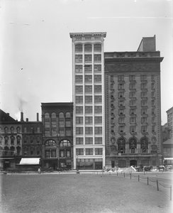 Lake View Gebouw (Gemeentelijk Gerechtsgebouw), Chicago, Illinois, VS, ca. 1908