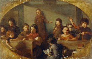 Schoolgaande kinderen door Barnett Samuel Marks