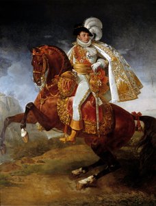 Ruiterportret van Jerome Bonaparte, koning van Westfalen