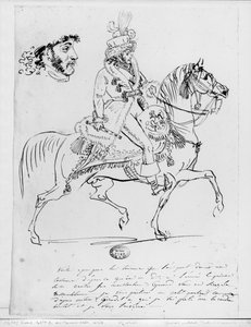 Ruiterportret van Prins Joachim Murat